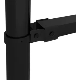 vidaXL Gartenzaun mit Speerspitze 537 x 200 cm Schwarz/Stahl