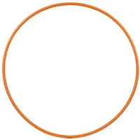 HOOPOMANIA Hula Hoop Rohling 16mm [100cm - orange] einfarbiger Hula Hoop Reifen aus HDPE