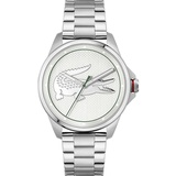 Lacoste Le Croc 2011132 Herrenarmbanduhr - Silber/Silber