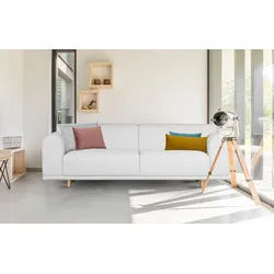 3-Sitzer ANDAS "Maroon", beige (natur), B:236cm H:82cm T:96cm, Struktur grob ( 100% POLYPROPYLEN, Struktur fein ( 100% Polyester), Struktur (100% Polyester), Sofas, in skandinavischem Design, mit losen Kissen