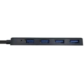 AISENS A106-0399 Schnittstellen-Hub USB 3.2 Gen 1 (3.1 Gen 1) Type-A 5000 Mbit/s Schwarz