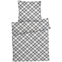 Mojawo 2er Mikrofaser Seersucker Bettwäsche Bettzeug Reißverschluss