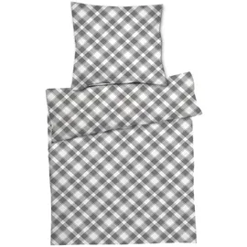 Mojawo 2er Mikrofaser Seersucker Bettwäsche Bettzeug Reißverschluss