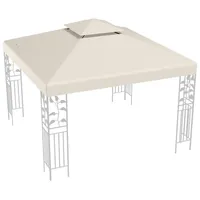 Goplus Ersatzdach für Pavillon, Pavilliondach, Pavillonplane, 3x3m (Beige) -