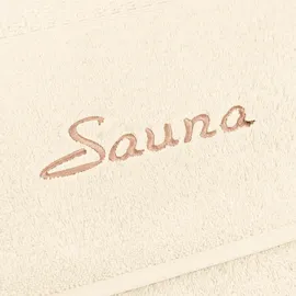 Möve for frottana Saunatuch 80 x 200 cm beige 2 St.