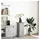 vidaXL Postament mit Stauraum 31x30x60 cm Grau