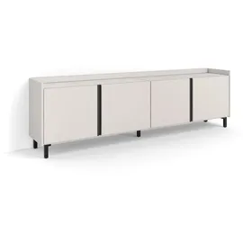 SKRAUT HOME Lowboard 207x61x35 cm Beige Holzwerkstoff