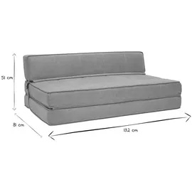miliboo Schlafcouch Polyester 2-Sitzer Senfgelb