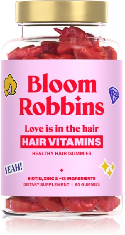 Bloom Robbins LOVE is in the HAIR Healthy hair gummies Kauwürfel für das Haar 60 St.