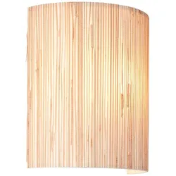 Brilliant Wandleuchte Wimea Holz, Textil, Natur Braun