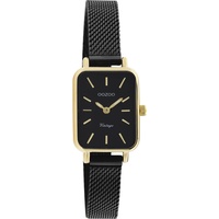 Oozoo Vintage Damen Uhr - Armbanduhr Damen mit 10mm Metallmesharmband - Analog Damenuhr Eckig C20269
