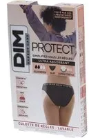 DIM Protect Culotte de règles Lavable - Slip Coton bio Flux Moyen 36/38 Menstruelle