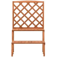 VidaXL Blumentreppe mit Rankgitter 70x42x115 cm Massivholz Tanne