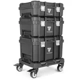STAHLWERK Werkzeugtrolley 3 Systemboxen Lenkrollen