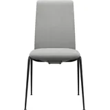 Stressless® Polsterstuhl Laurel, Low Back, Größe M, mit Beinen aus Stahl in Schwarz matt blau