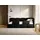Selsey Cloudy – Kinderbett 120x200, Kopfteil rechts, Matratze & Bettkasten, Samt Schwarz