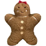 Generisch Lebkuchenmann Kissen | Weihnachtskissen Weihnachts Lebkuchen Kissen Plushie | Lebkuchen Weihnachtskissen | Weihnachts Lebkuchenhaus Kissen | Weihnachts Kissen Für Bett, Couch, Weihnachten