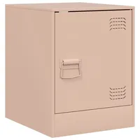VidaXL Nachttisch Rosa 34,5x39x44 cm Stahl