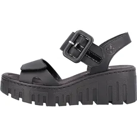 Rieker Keilsandalette Damen Schwarz 41