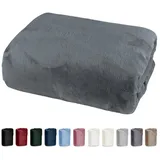 heimtexland Spannbettlaken Mikrofaser 180 x 200 cm grau