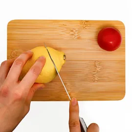 Dune Design DuneDesign 6er Set Frühstücksbrettchen mit Ständer - 22x15 Holzbrettchen Brotbretter