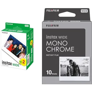 Instax Wide Film, 2-er Pack & Instax Wide Monochrome Filme