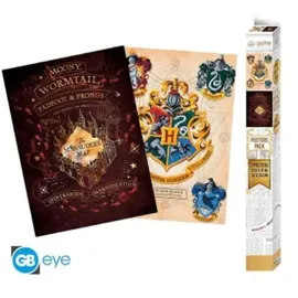 Abysse Deutschland ABYstyle Harry Potter Crest & Marauders 2er Chibi Posters Set