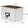 DESIGN DELIGHTS Stiftehalter Holz 19x12x10 cm Weiß 2 St.