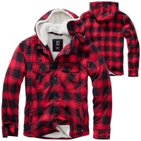 Brandit Textil Brandit Lumberjacket Hooded red/black, Gr. 3XL