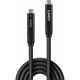 Lindy USB-C auf USB-C 8 m Schwarz