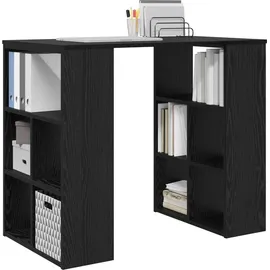 vidaXL Schreibtisch Schwarz Eichen-Optik 90 x 50 x 75 cm Holzwerkstoff