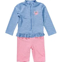 Playshoes UV-Schutz Einteiler Unisex Kinder Badeanzug Schwimmanzug Badebekleidung, Krebs Langarm, 74/80