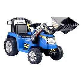 Wisam® Elektroauto für Kinder Baggerlader Traktor Schlepper ZP1005 blau