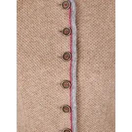 White Label Stehkragenjacke Strickoptik Beige 42