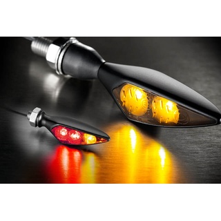 KELLERMANN Rhombus S DF Dark LED Blinker-Rücklicht