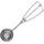 Stöckel Eisportionierer Stöckel Ø 40 mm Edelstahl Silber
