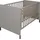 Mäusbacher Babybett MÄUSBACHER, grau (kreidegrau), B:76cm H:93cm T:144cm, Holzwerkstoff, Babybetten, Babybett, Metallfüße, Metallgriffe