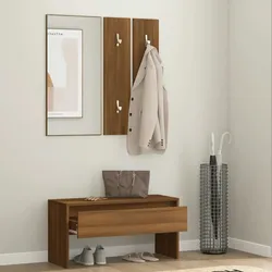 vidaXL Flurmöbel-Set Braun Eichen-Optik Holzwerkstoff