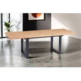 Trelevo® Esstisch Bird - U-Gestell braun 180 cm x 77 cm x 90 cm