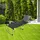 Haushalt Dreibeinliege Sonnenliege 207 x 69,5 x 38,5 cm Schwarz