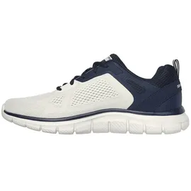 SKECHERS Track Off White Engineered Mesh / Pu / Navy Trim 42