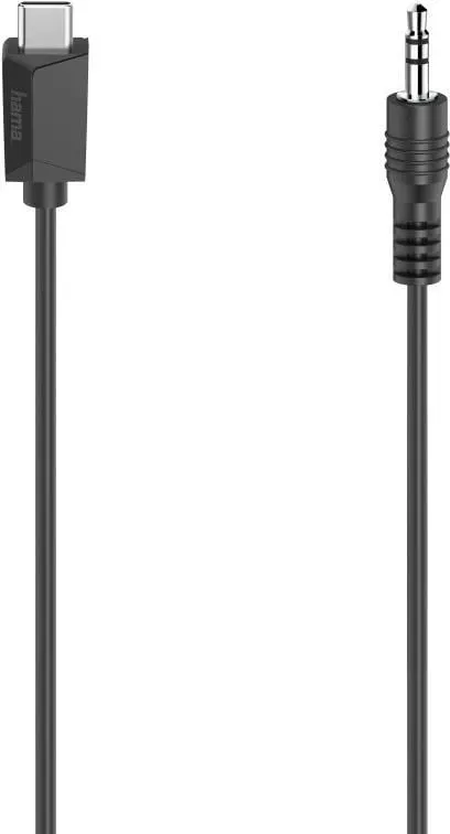 Hama Audio-Kabel, USB-C-Stecker - 3,5-mm-Klinken-Stecker, Stereo, 0,75 m (0.75 m, USB, 3.5mm Klinke (AUX)), Audio Kabel