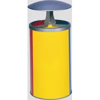 Proregal Robuste Wertstoffsammelstation mit Dach | 30 Liter Behälter,