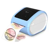 INF Bluetooth Thermodrucker 203DPI ABS S USB und Ethernet für Versand Weiß + Blau