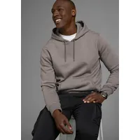 MAN'S WORLD Kapuzensweatshirt mit Kämguruhtasche grau