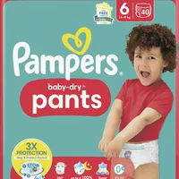 Pampers® Windeln baby-dryTM BIG PACK Größe Gr. 6 (14-19 kg) für Kids und Teens (4-12 Jahre), 46 St.