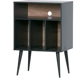 Tchibo - Woood Schrank »James« - 60x44x83cm - schwarz - Kiefernholz / Holz