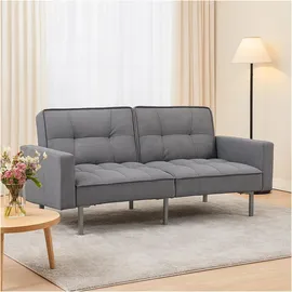 Hti-Living HTI-Living, Sofa + Bettsofa, Modernes Schlafsofa mit Leinenbezug Stil und Funktionalität in einem (2-Sitzer)