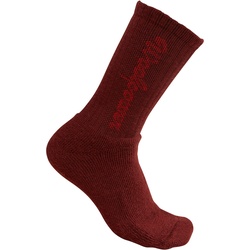 Woolpower Kinder Sport Socke 400 Logo - 28-31 - rust red