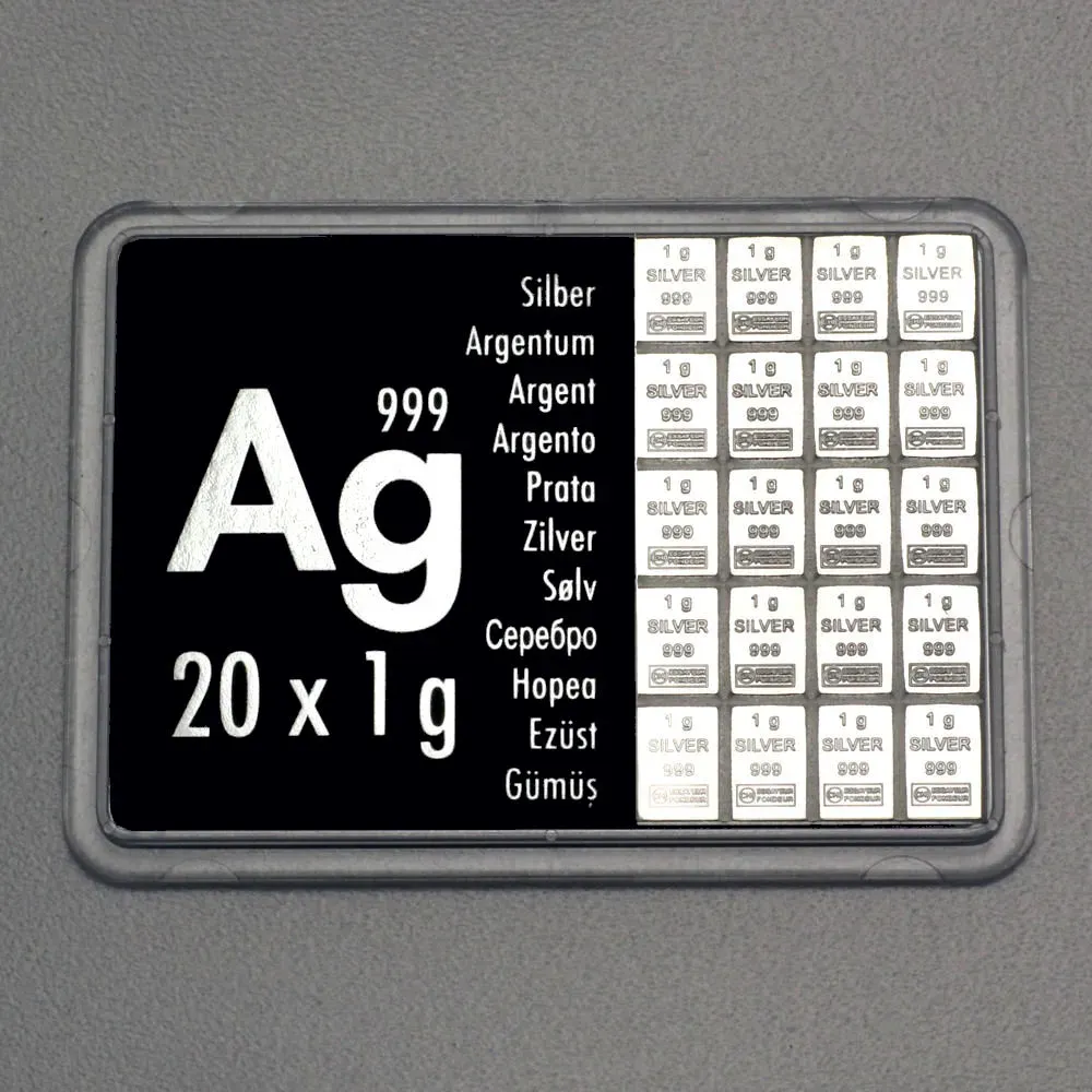 Silbertafel (20x 1g Feinsilber) 